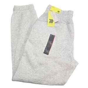 All in Motion Sweatpants Women's XS Gray Mid Rise Cotton Fleece Joggers NEW